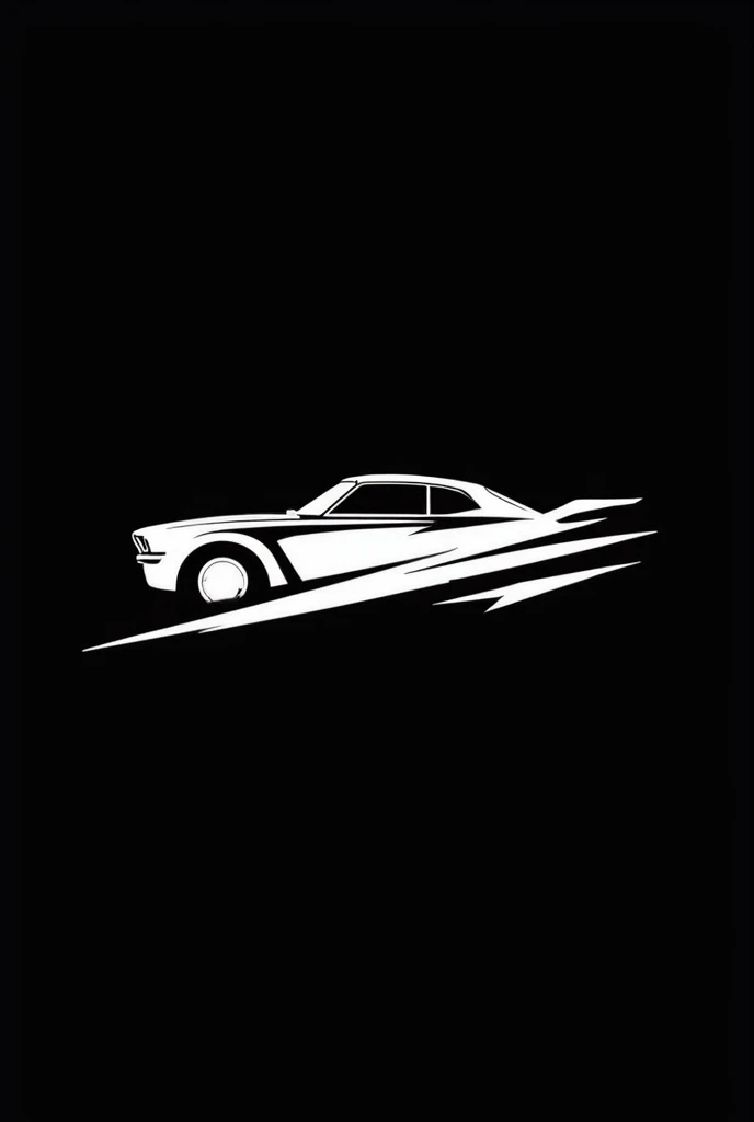 Create a logo for a car team called Yavauchi Garage。
Create it in white on a black background。
A logo with a cool retro feel。