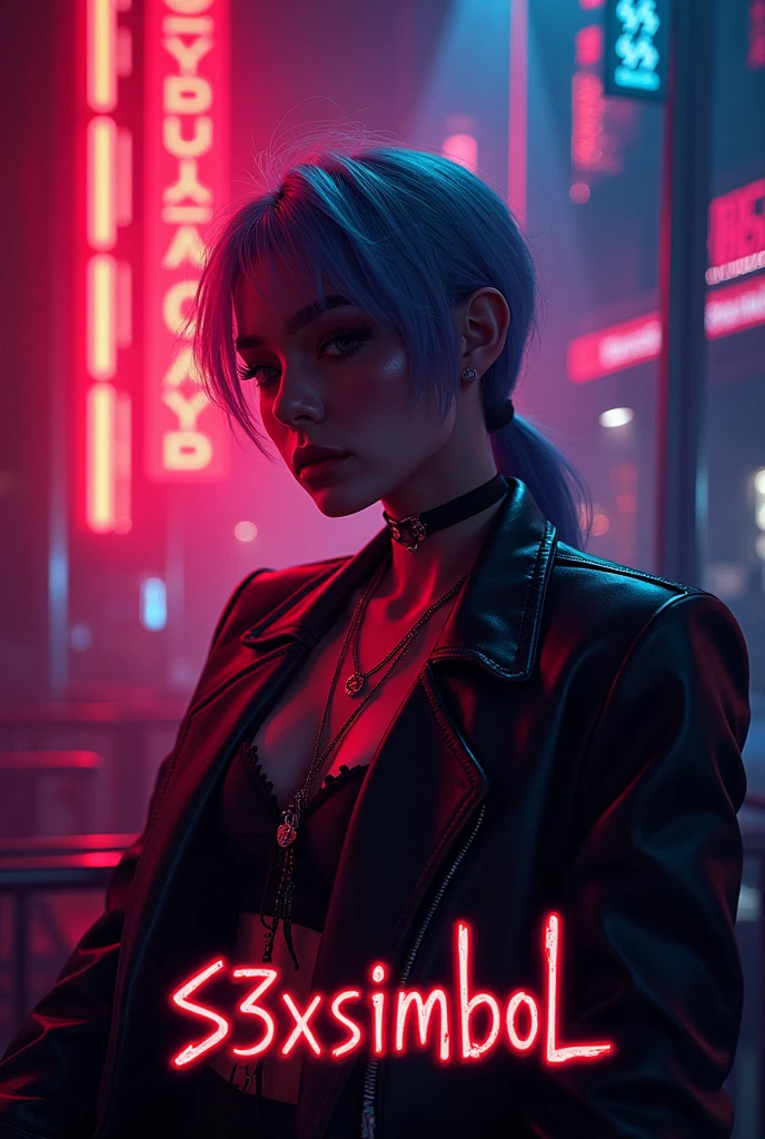 Make a Hollywood image but change the letters for the name S3xsimb0l