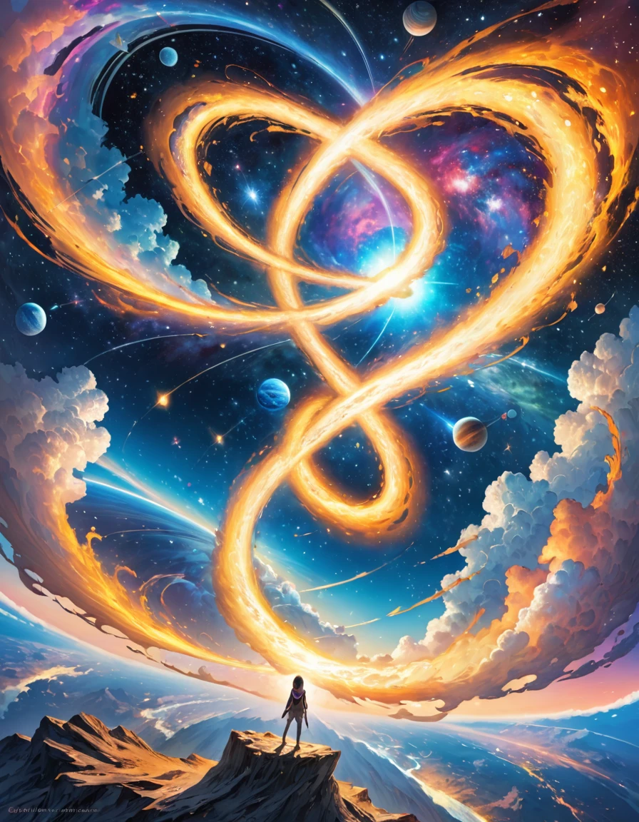 Traps in a universe. something that goes on forever without any limit or end (infinity)