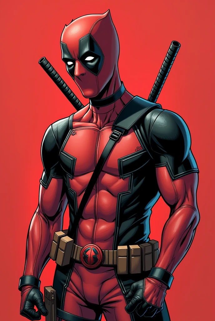 Deadpool illustration style