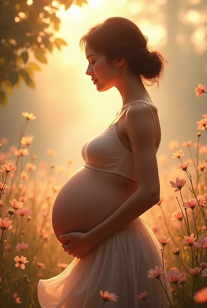 23rd week pregnant 150cm 75kg Woman in the 23rd week