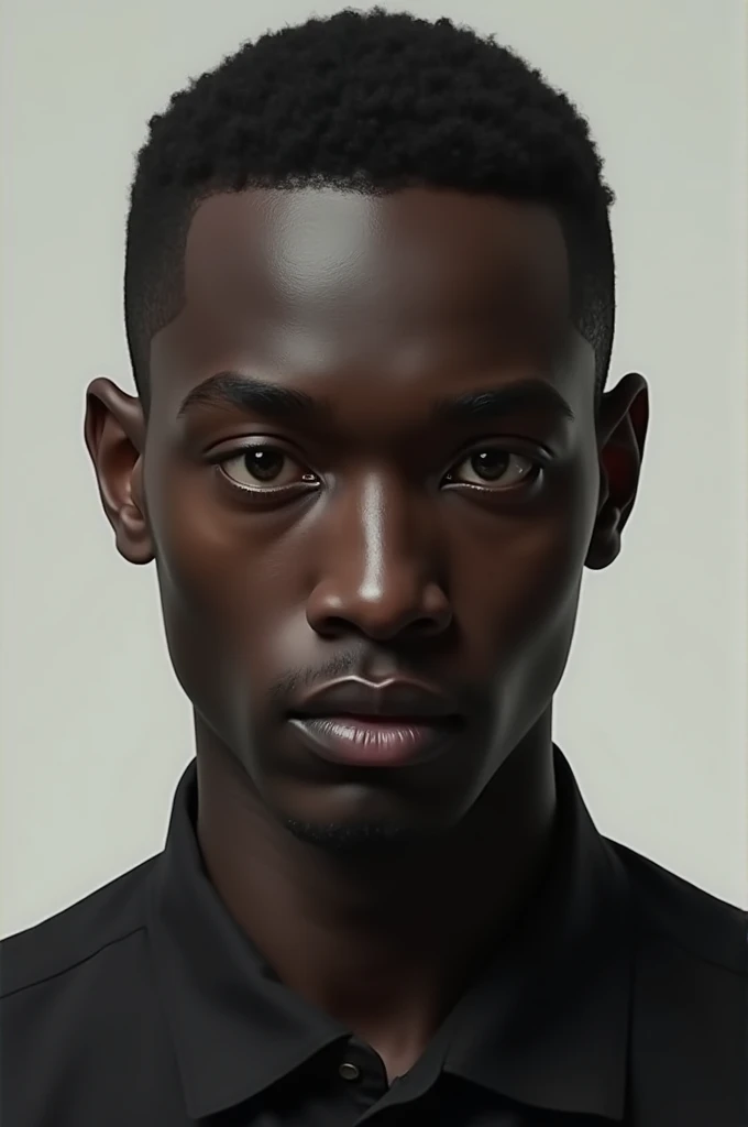 Black man with Chinese eyes
