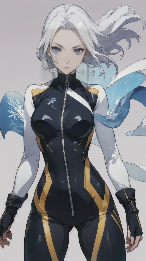 best quality, extremely detailed, anime style, key visual,
8k, high res,
ROUND BREASTS, medium BREASTS
(simple background,:1.3)
watching at viewer
1girl, slender, waist, muscular
KULAMS, BODYSUIT, GLOVES, ZIPPER
standing , sexy pose,
frozen wind, icy effect,