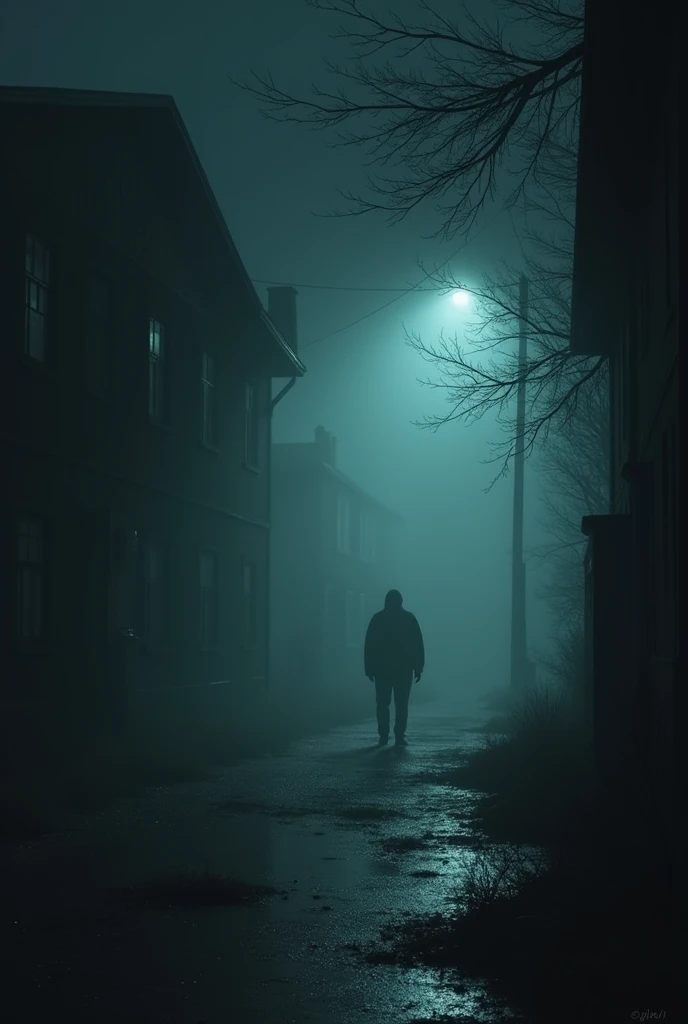 Lights flicker. A cold breeze sweeps through. In dark