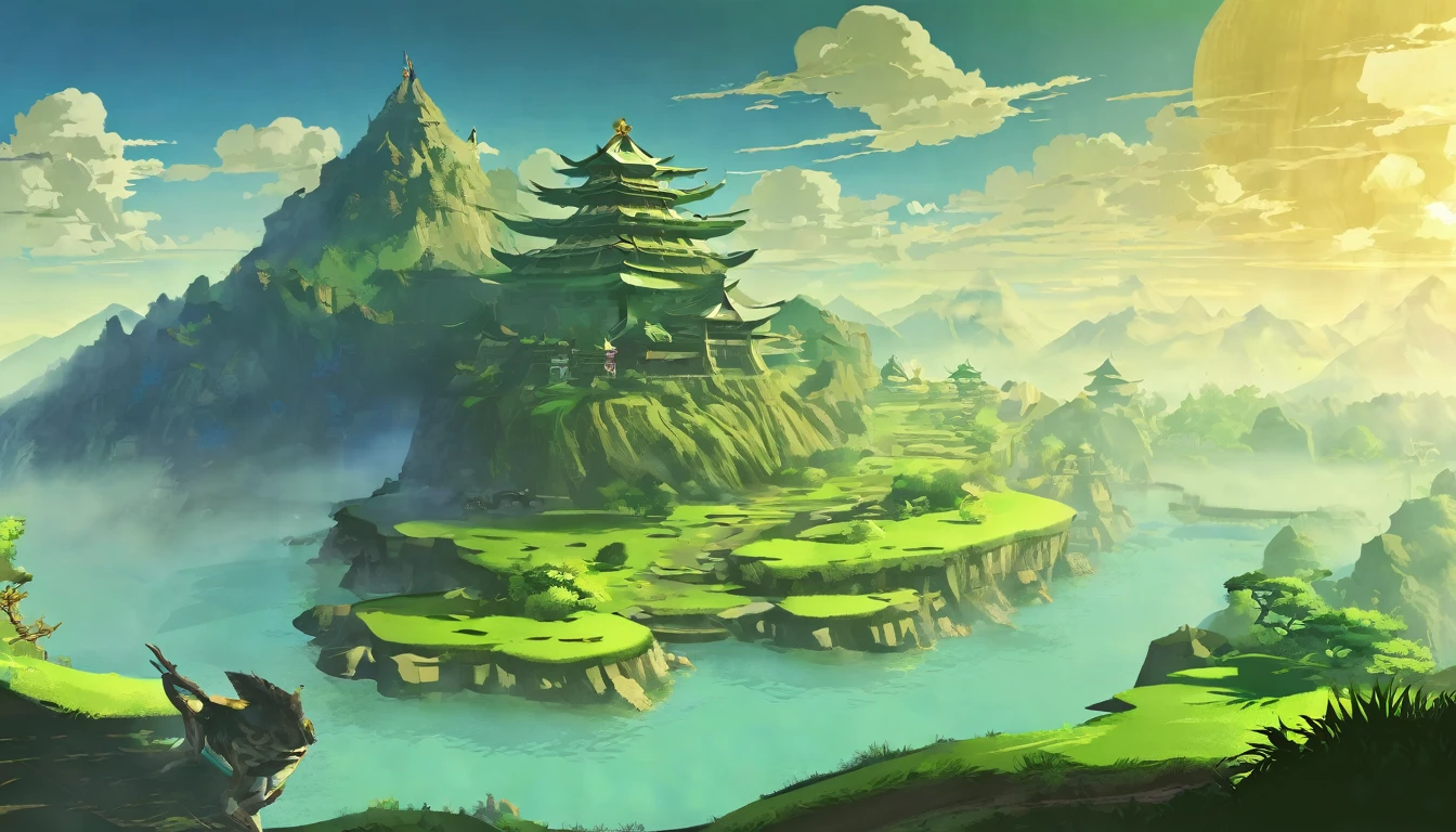 Zelda Style landscape it hurts hope monster Feng Yin