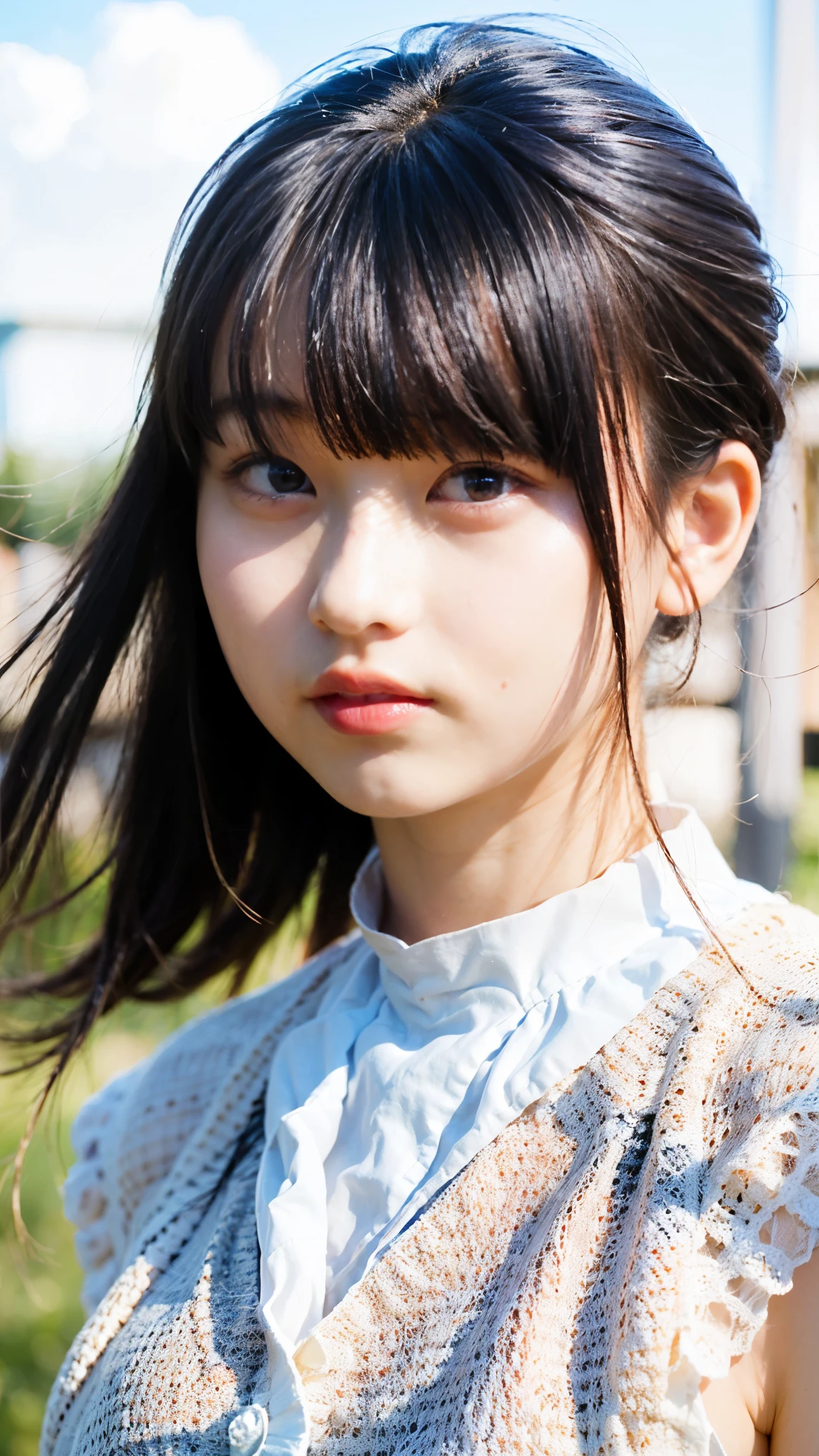 Cute Japanese Women Photos, Little Woman, 20-year-old, (photo Realistic:1.4), (hyper Realistic:1.4), (Realistic:1.3), (Smoother lighting:1.05), (Improving the quality of cinema lighting:0.9), 32K, 1 girl,20-year-oldの女の子, Realistic lighting, Backlight, The light shines on your face, Ray Tracing, (Bright light:1.2), (Improvement of quality:1.4), (Highest quality Realistic textured skin:1.4), fine grain, Detailed face,(smile:0), (Emphasis on face close-up:1.3), (Enhances the beauty of skin texture:1.1),((Extremely precise and accurate anatomy:1.0)), (Enhances the beauty of skin texture:1.1), Clean and glowing skin, mesh, thin:1.2, (Realistic:1.3), Realisticなライティング, (Smoother lighting:1.05), 32K, One Japanese woman, fine grain, Detailed face, (Film Grain:1.1),(Accentuates body lines:1.1), High resolution, Natural look, Kind eyes, Improves hair quality, Delicate light and shadow, Transparent muscles, Graceful pose, Beautiful Eyes, Sharp details, Soft light reflection, Beautiful contours, Delicate skin tone, Fine hair texture,Cute Japanese Women Photos,