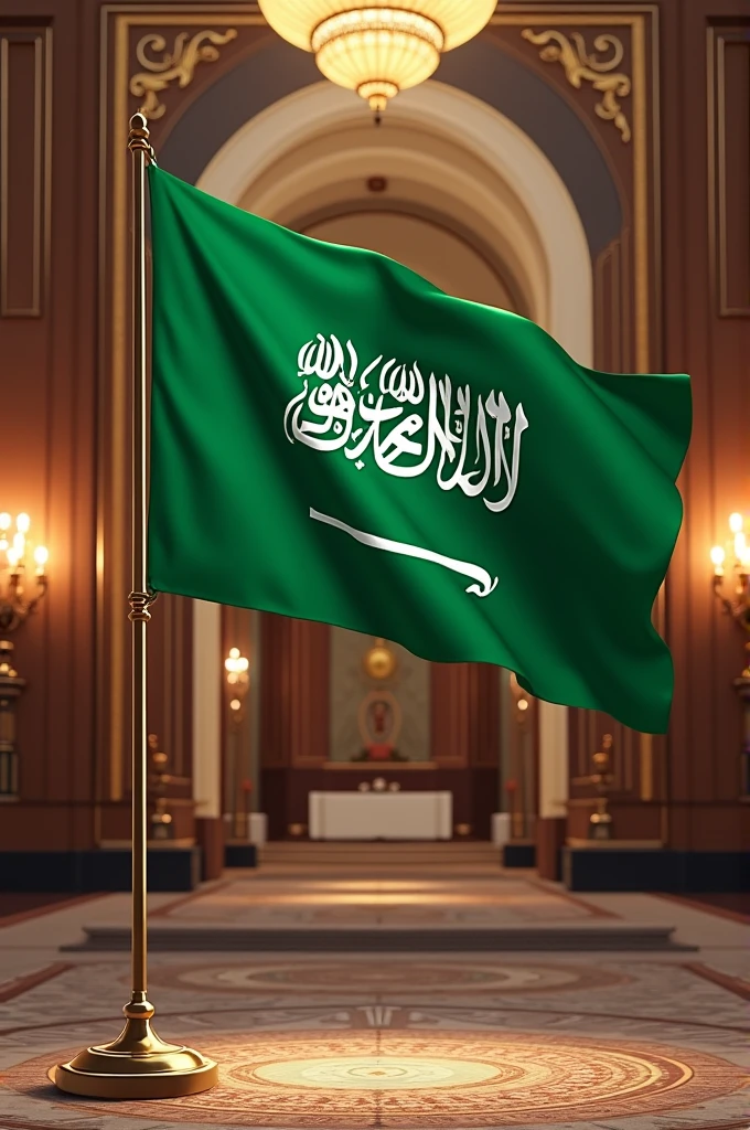 Saudi Arabia flag in government
