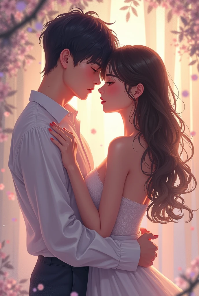 Omegaverse gay cover and the two boys are Korean anime drawing style art from pinterest ,Gay I said