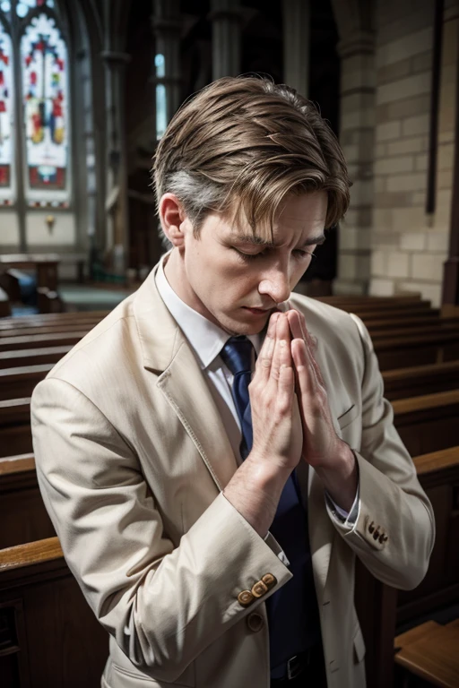 Presbyterian pastor praying