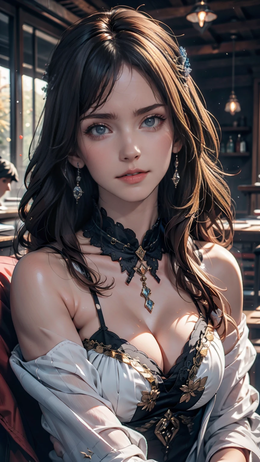 (8k, Highest quality, masterpiece: 1.2), (Highest quality: 1.0), (Ultra-high resolution: 1.0), watercolor, Beautiful woman, (Sparkling Eyes,Blue Eyes),shoulder, head band, Agnes Cecil, Bust, Very bright design, pastel colour, Autumn Light, Moody Gray, Rough style Alexei Savrasov, Ivan Shishkin, Ilya Repin, (Card Retouching: 1.2), 2D, (oil: 1.2) Very detailed