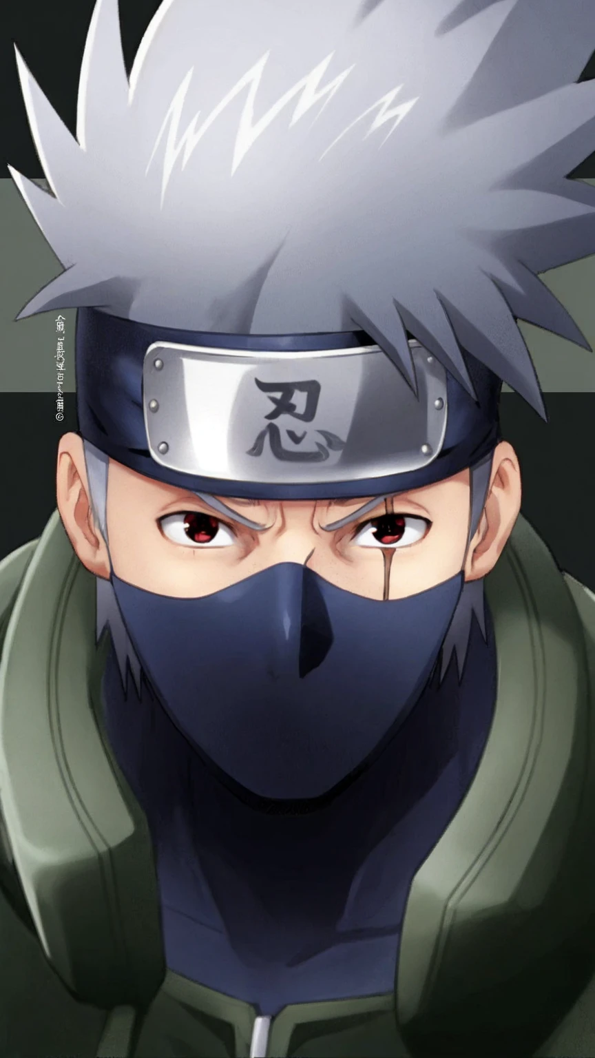 hatake kakashi as a secret agent, realistic ninja warrior, mysterious background, intense action scene, dramatic lighting, detailed facial features, tranquil expression, Sharingan eye, dark hair, protective mask, black leather outfit, stealthy movements, hidden weapons, intense training, agile and flexible, espionage missions, strategic planning, combat expertise, iconic headband, dramatic poses, smoke and shadows, secret headquarters, sophisticated gadgets, high-tech surveillance equipment, suspenseful atmosphere, intense mission briefing, night operation, martial arts skills, determination and focus, intense stare, ninja weapons, camouflage techniques, stealthy infiltration, precision strikes, ninja hand seals, tactical maneuvers, adrenaline rush, riveting storyline, high-octane action, gripping suspense, epic battles, hokage's guidance.