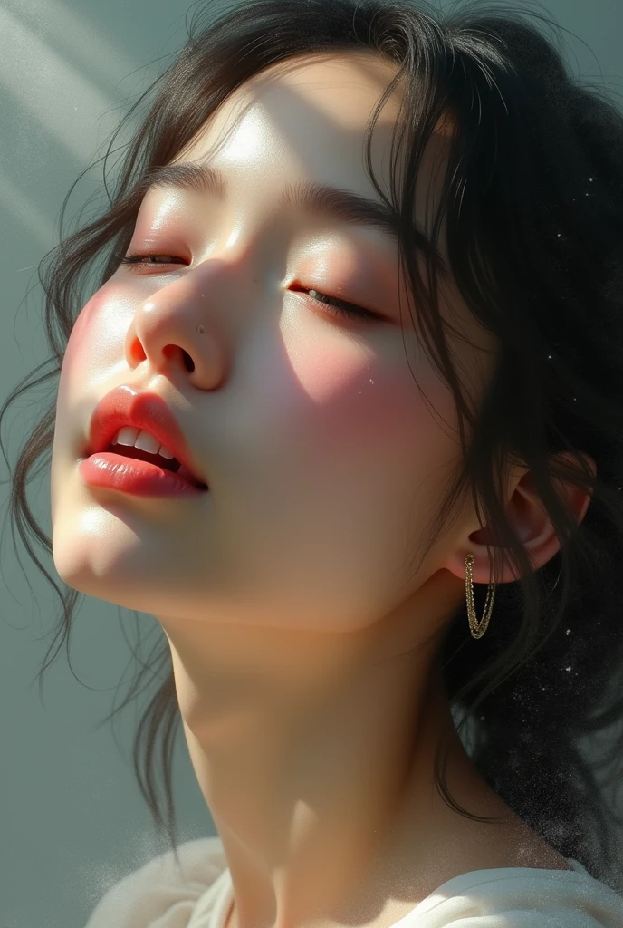 beautiful girl、Ecstasy face