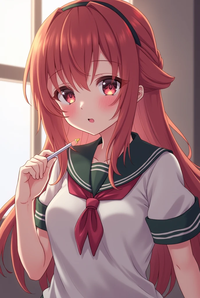 Anime girl cumming