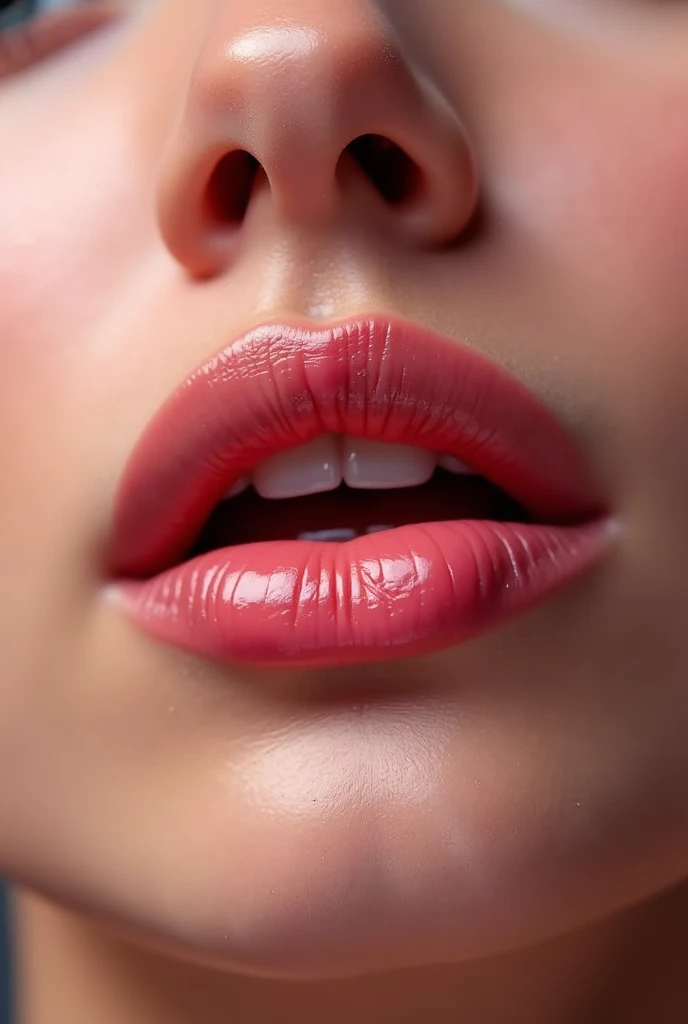 generates an image of soft and juicy lips
