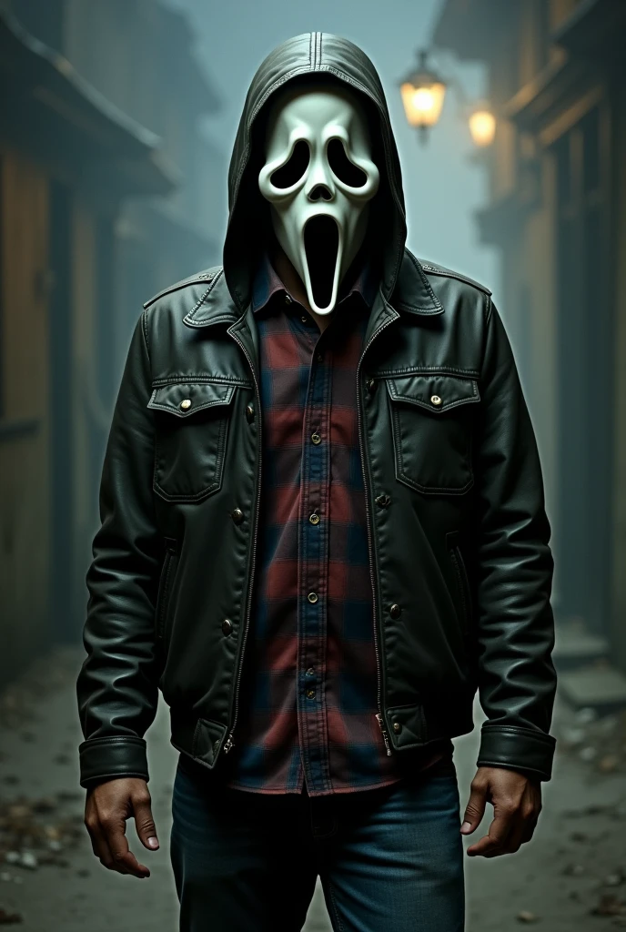 image of dean winchester being ghostface