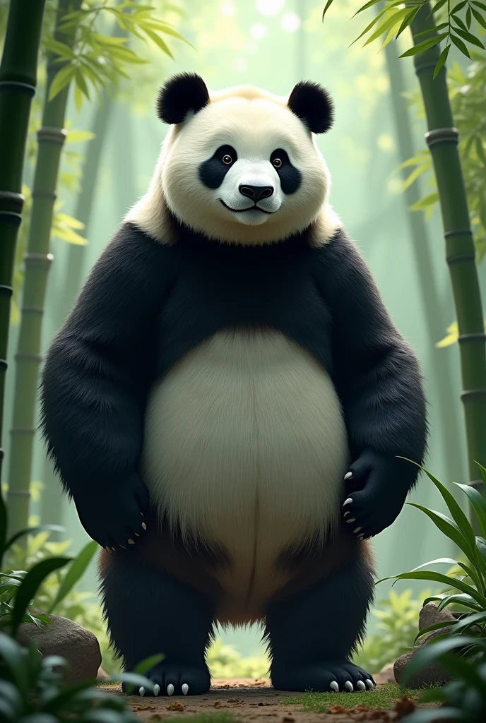 Panda standing