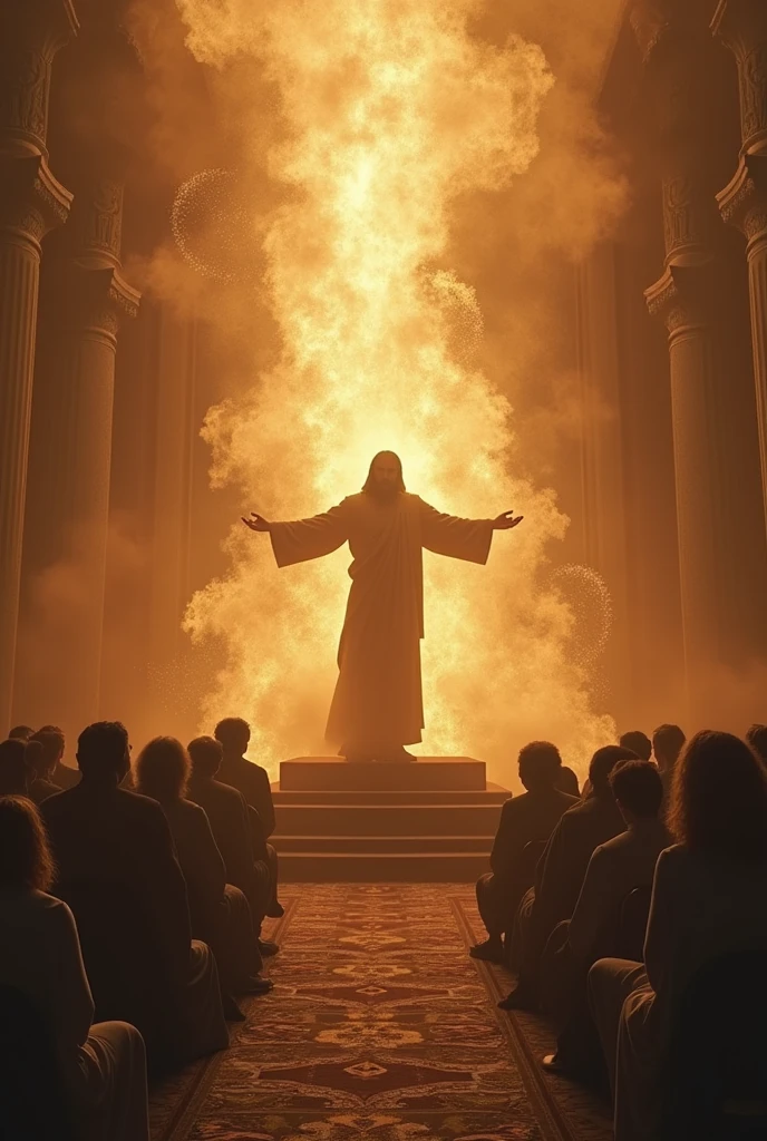 god on the throne with jesus christ