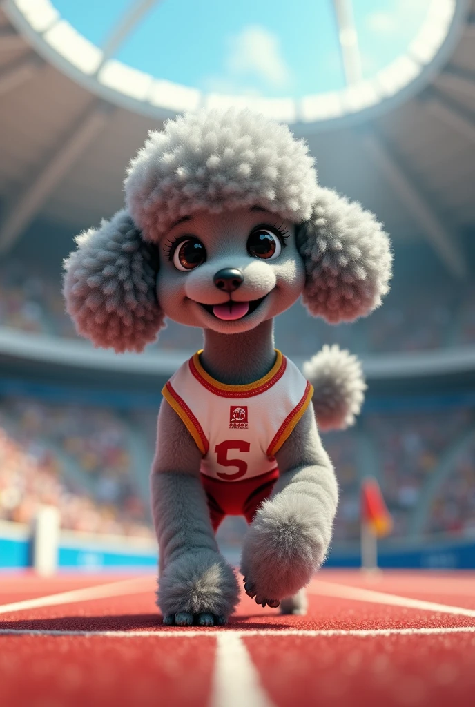 Grey Toy Poodle Olympics