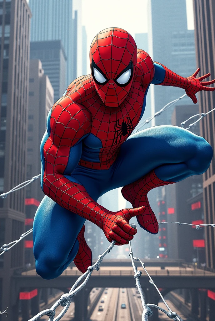 Make Spiderman using web 