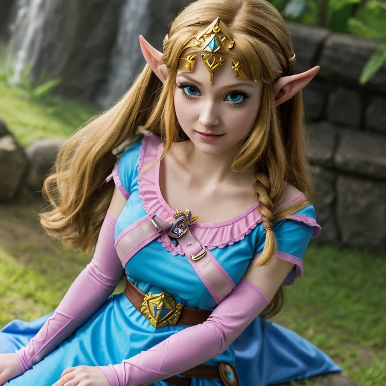 masterpiece, best_quality, 1 girl, One, Princess Zelda, Nintendo, the legend of zelda, albv