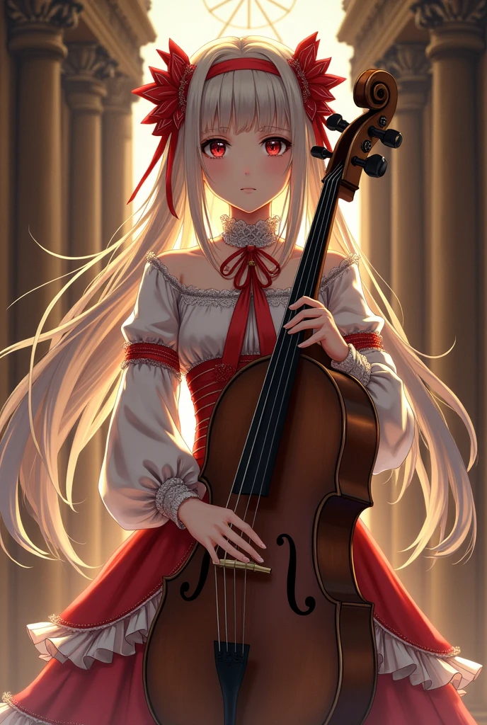 baroque metal,
Diminish,
harmonic minor
girl,
sight,
whole body,
anime character,
adult,
refined,
musical