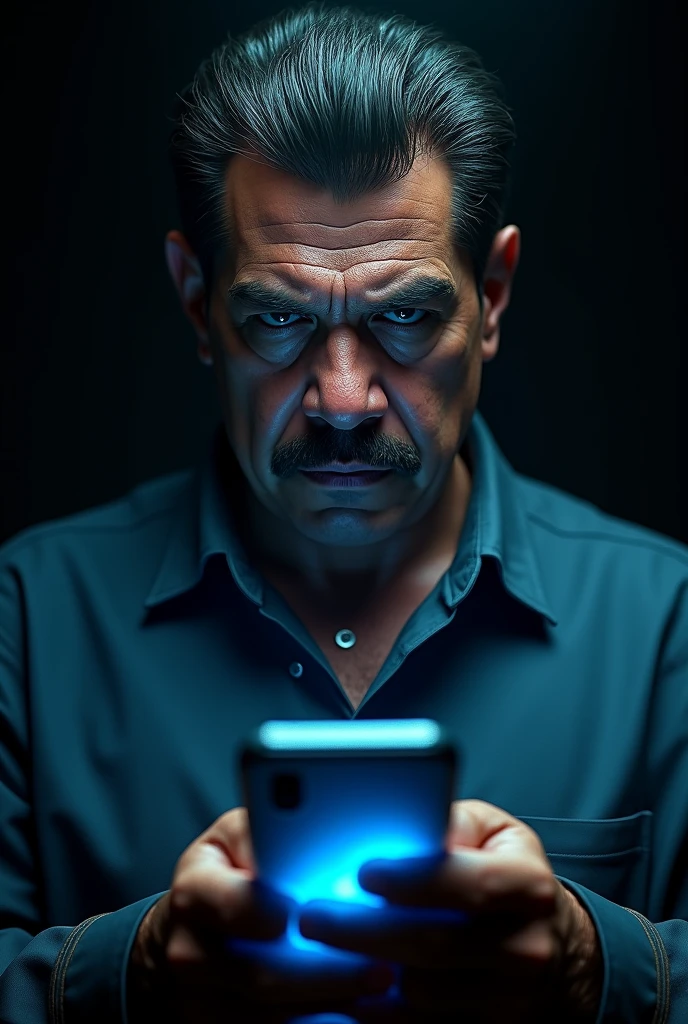 Nicolas maduro moros as a hater with a cell phone