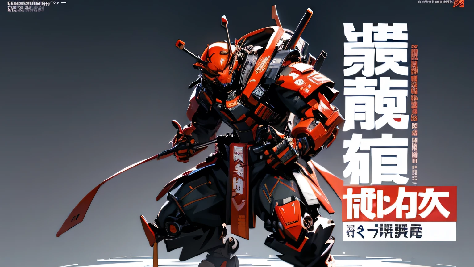 A red mecha-themed character, whole body, サイバーパンク, Wearing big sneakers, Combat Ready, Big machine hands, Simple Background, Magazine Cover, Jump up, Punching pose, male, boy, ショートカット, crazy eyes, tsurime, monkey ears, clenched teeth, grin, skin fang, raised fist, projected inset, UHD, best quality, highres, 8k