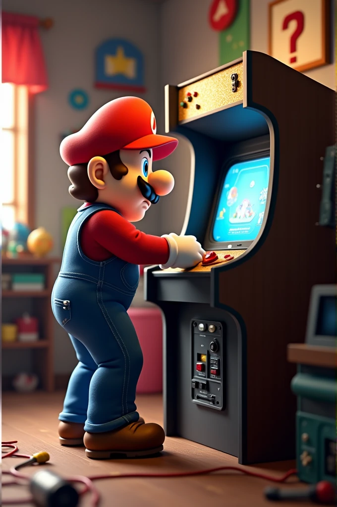 Mario instaling arcade game 
