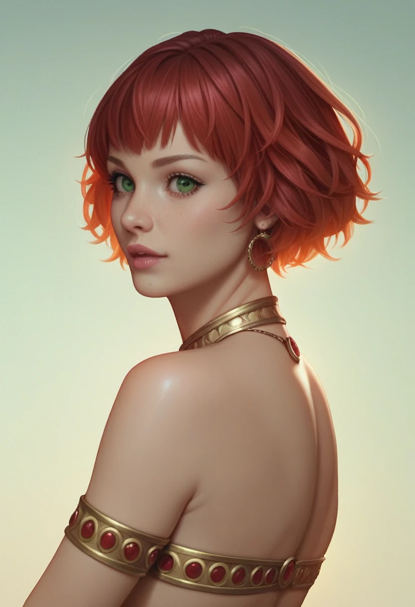 ffxi, lilisette, short red hair, green eyes, maculele, maxixi, horos, dancer's bangles, more real, realism