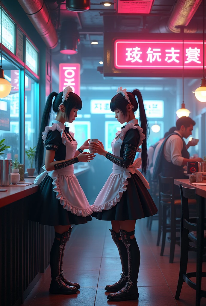 cyber punk、maid Cafe