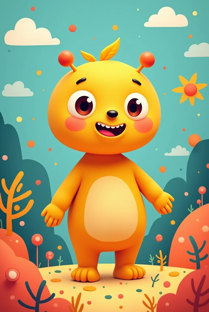 create a very childish 2d character for children