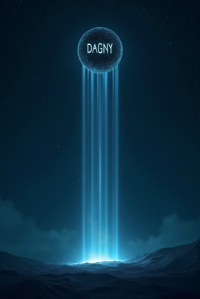 a light signal that makes a reflector in the sky that says Dagny signal