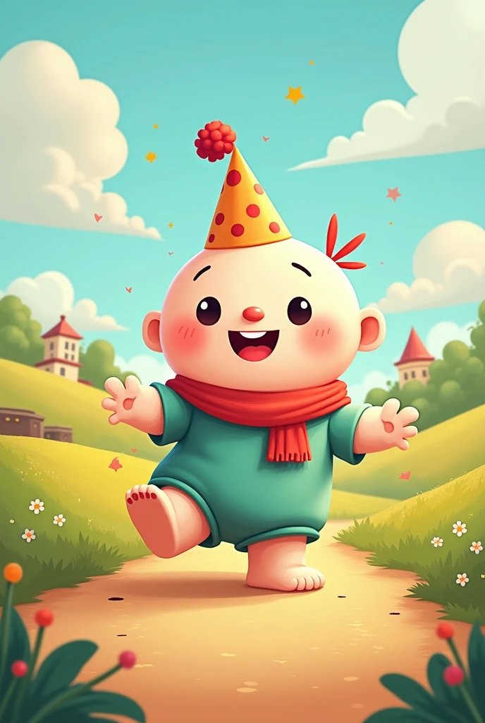 create a very childish 2d character for children
