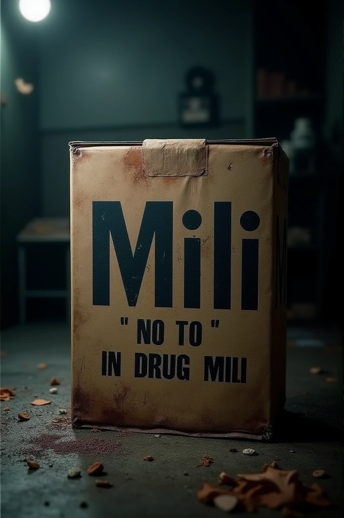 A box of drugs that says Mili and that says no to and below appears the drug mili