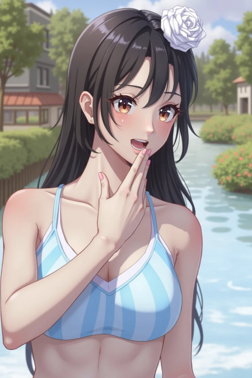 nsfw, masterpiece, high quality, anime girl giving blow job on the beach, 1girl, penis, oral, censored, hetero, 1boy, fellatio, breasts, mosaic censoring, licking penis, male pubic hair, day, How, pubic hair, erection, licking, blush, tongue, sweat,  tongue out, facial, solo focus, testicles, sky, One Man、ponytail、masterpiece, Highest quality, Very detailed, ,Finer details, Anime Style, One Girl, 22 years old, Cute Face、Large Breasts、Tight waist、Beautiful Eyes、Dark brown hair, Shiny Hair, ((light brown eyes))、At the night pool、Colorful lighting in pink and blue、turquoise blue ultra-small micro bikini, Shallow depth of field