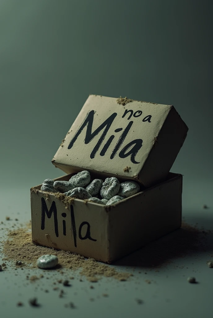 A box of drugs that says Mila and says no to Mila written in Spanish