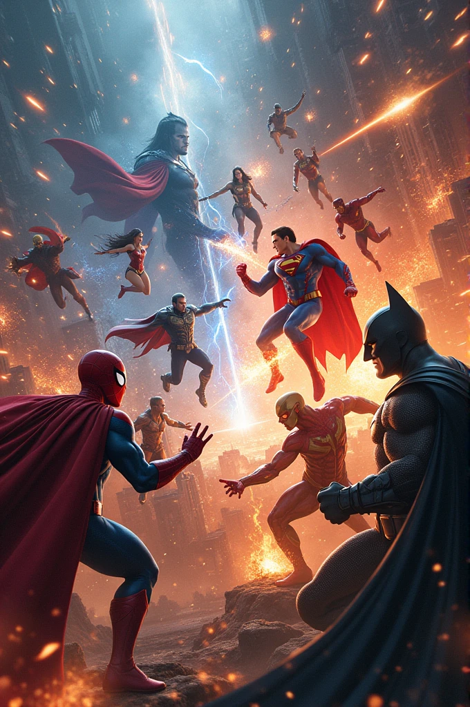 All Marvel characters vs DC characters