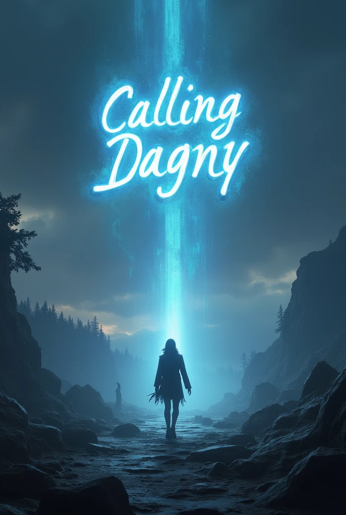 a light signal that makes a reflector in the sky that says Dagny signal. But that literally says "Calling Dagny"
With a valorant background