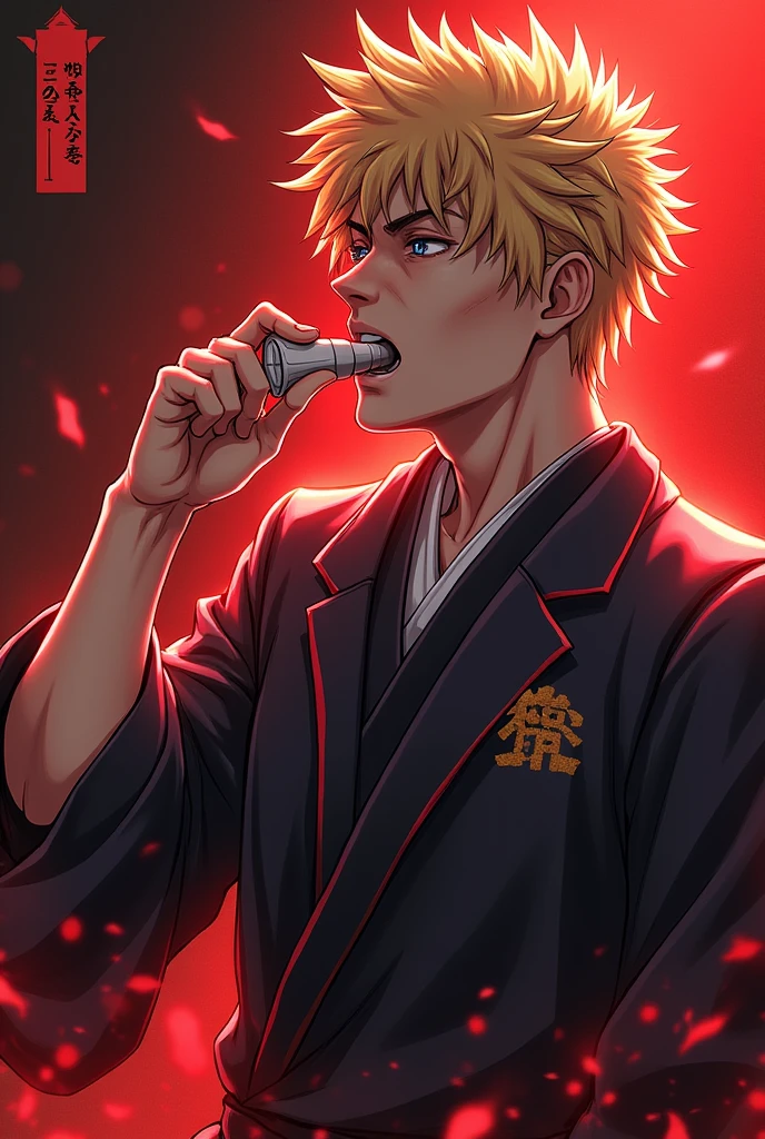 Make a maki zenin sucking a very hot penis from Jujutsu kaisen