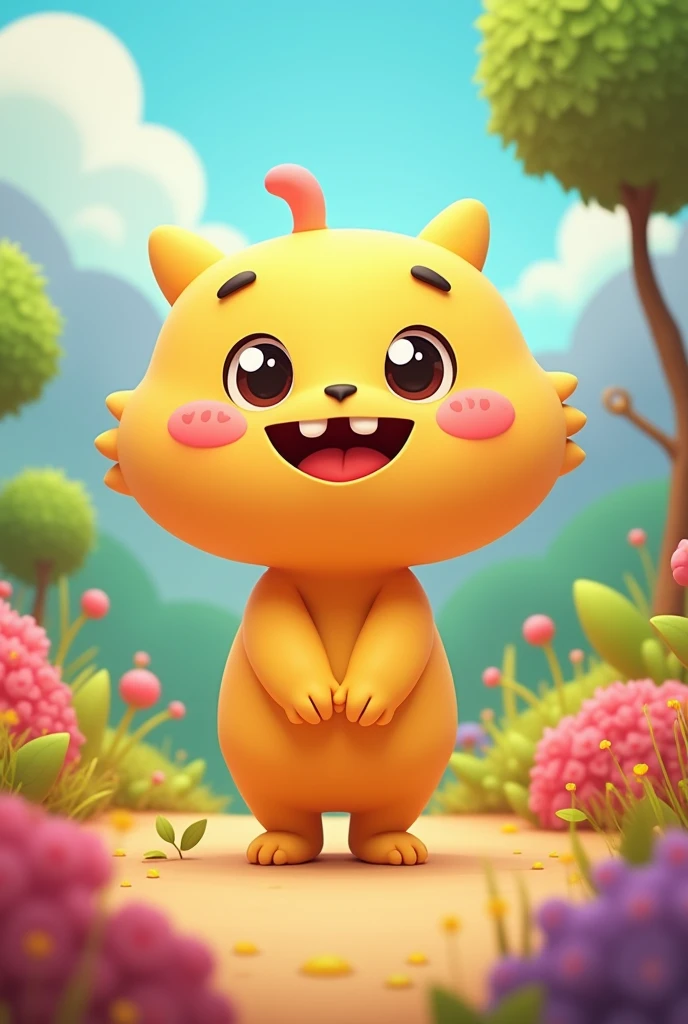 create a very childish 2d character for children
