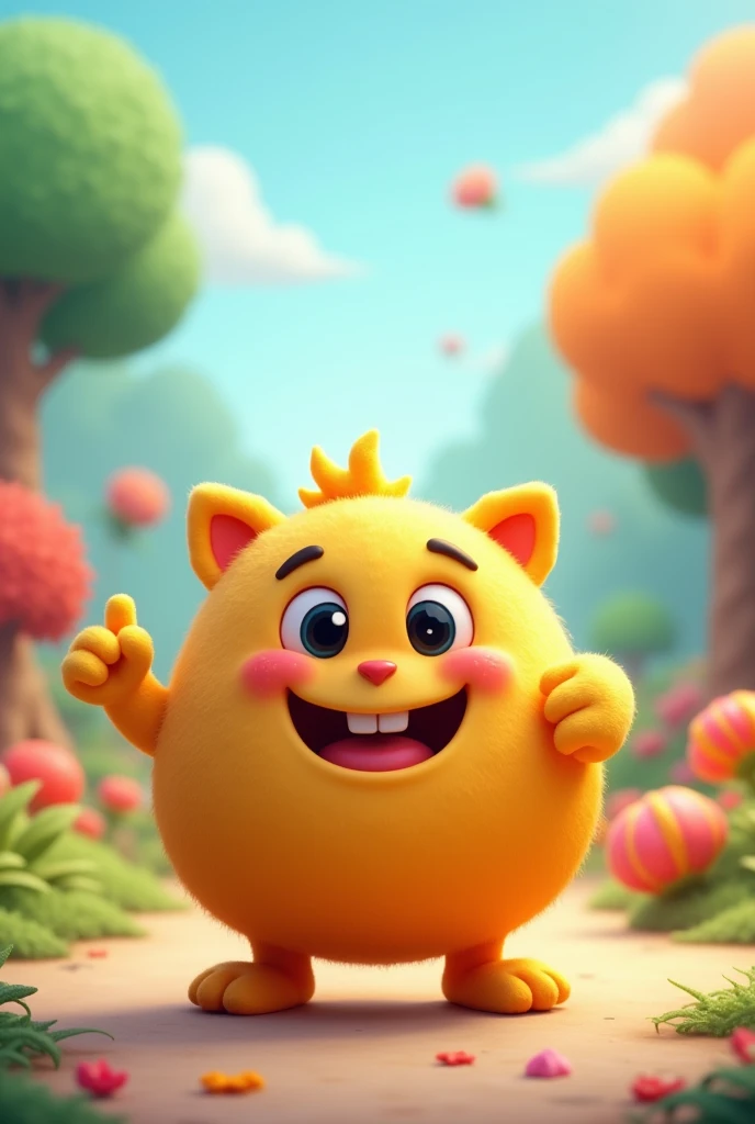 create a very childish 2d character for children