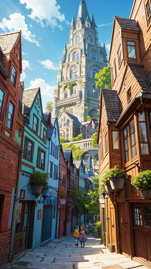 A whimsical and colorful illustration of a crowded, multi-level building with many small rooms. Each room is filled with various characters, including quirky and stylized people, animals, and an alien hidden among them. The setting has a playful, cartoonish style, with vibrant colors and detailed, complex scenes. The architecture is imaginative, with curved walls, arches, and ladders connecting different floors. The overall mood is lively and joyful, with a sense of discovery as the viewer looks for hidden details.