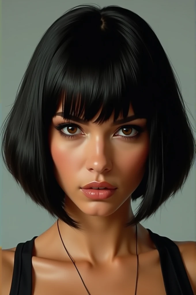 Michelle rodriguez with bob cut hair