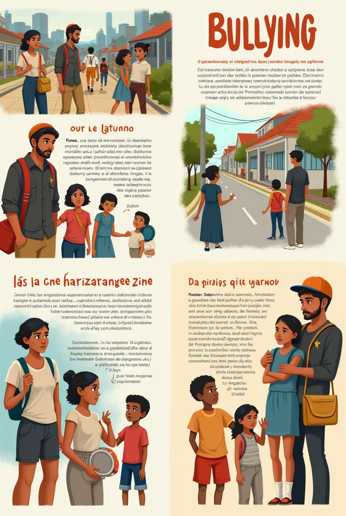 Bullying pamphlet in Portuguese