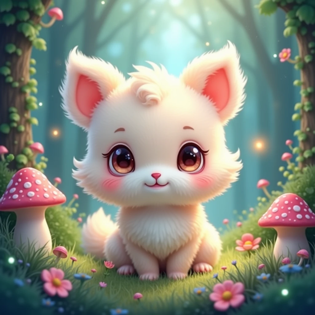 Cute fantasy animal, 2d