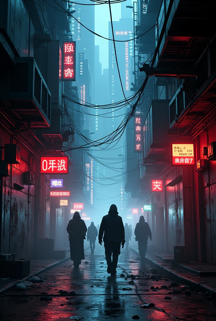 Cyberpunk back alley