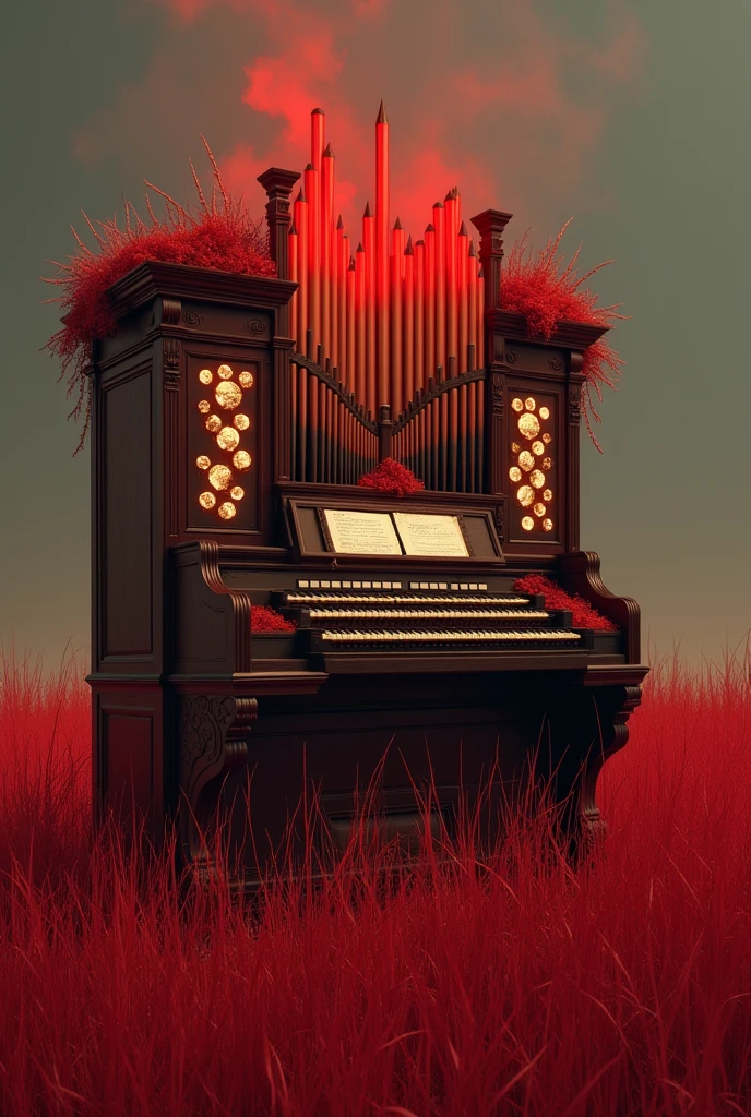 red grass field horror organ