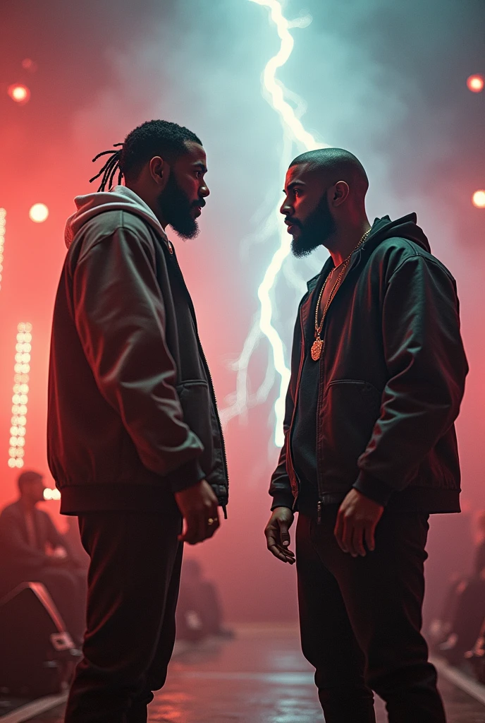 Kendrick Lamar vs drake epic battle they are fighting