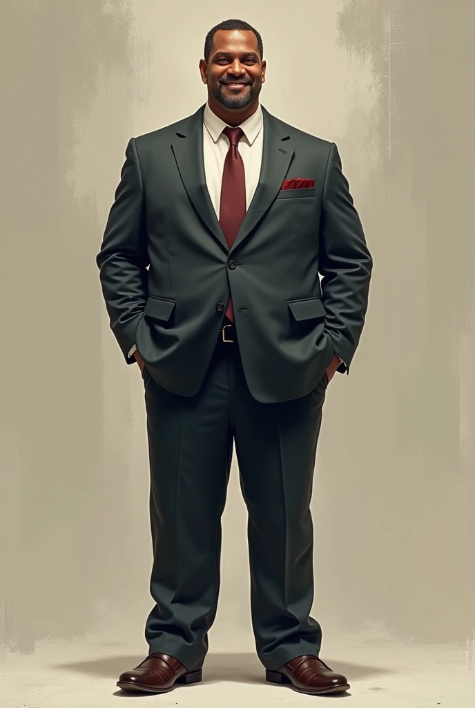 Tall, strong, good-humored, kind, polite, humble, and patient man with a suit and tie. Barbara Rala