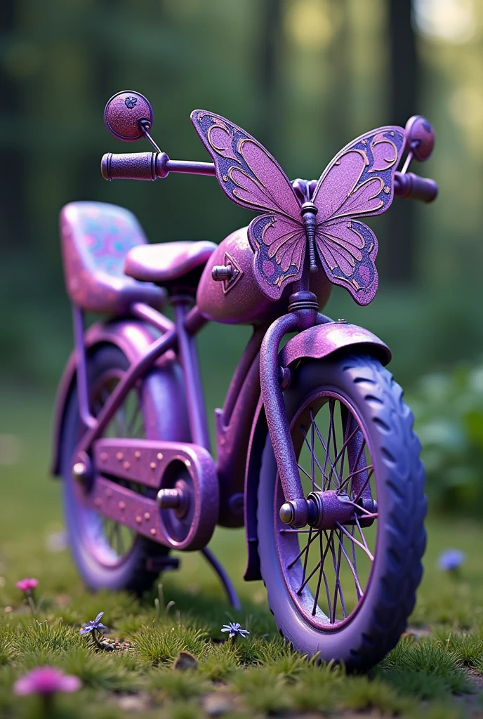 A purple monarch bike